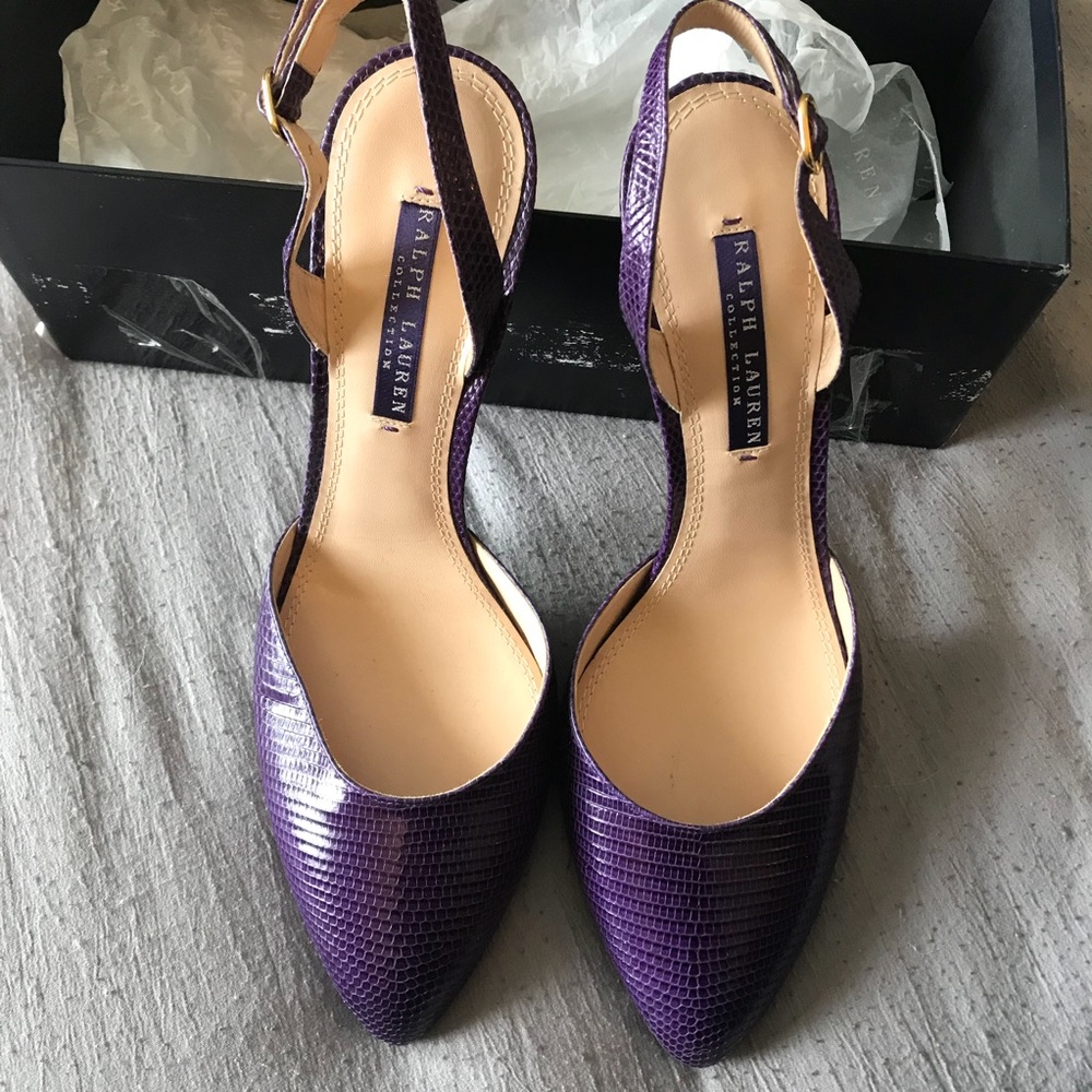 Purple Ralph Lauren Heels - Picture 3 of 7